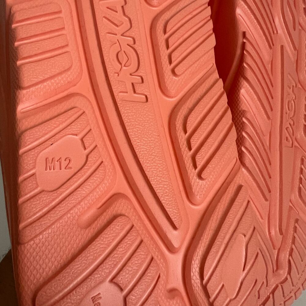 Hoka One One ORA Recovery Papaya Slides Size 12 - Picture 7 of 8